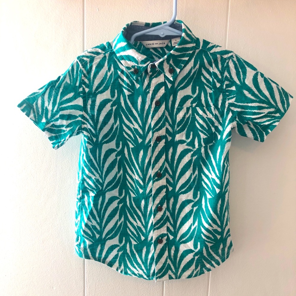 Janie and Jack Linen Button-down